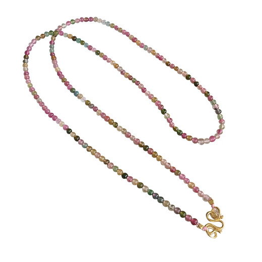 VZZS bead chain jade jade female pendant rope Buddha brand beeswax gold pendant special rope pierced with beads crystal handmade 45 cm clavicle chain