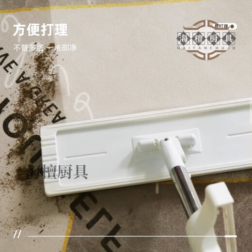 OUOETY日本进口品质玄关入户地垫防滑加厚耐磨入户门地垫免洗pvc进门脚 云亦-9856 60cm*90cm(皮革一擦即净)