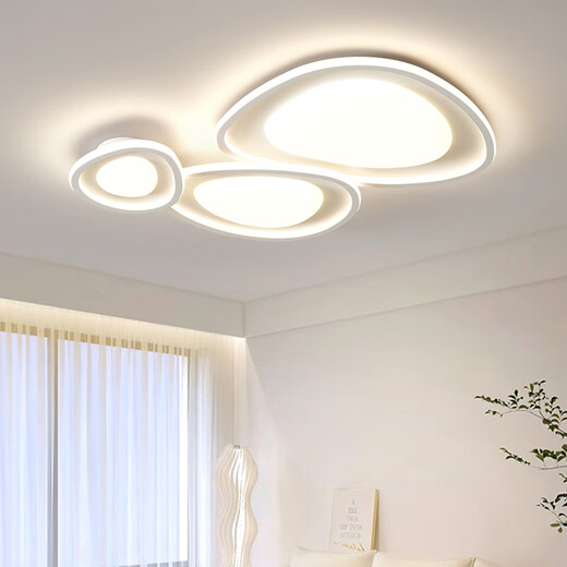 
Bull Living Room Light New Modern Simple Atmospheric Creative Pebbles Bedroom Restaurant Ceiling Light RG1049 White Triangle 110*80 Tmall Elf