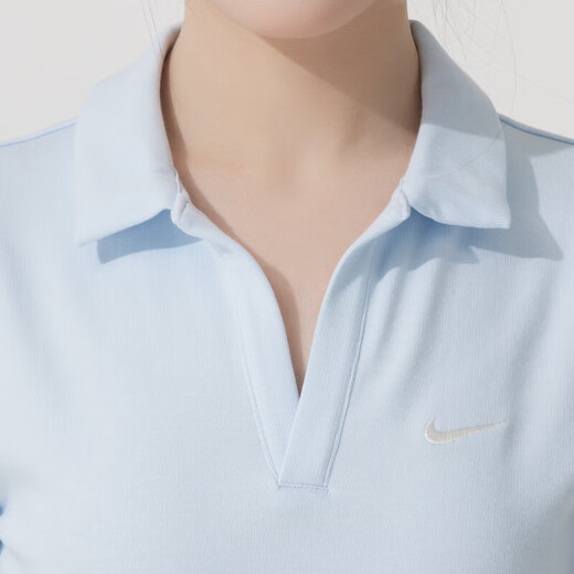 耐克（NIKE）女装运动套装25夏新款简约时尚POLO衫短袖T恤梭织五分裤 两件套 DV7885-423+HM6983-133 L
