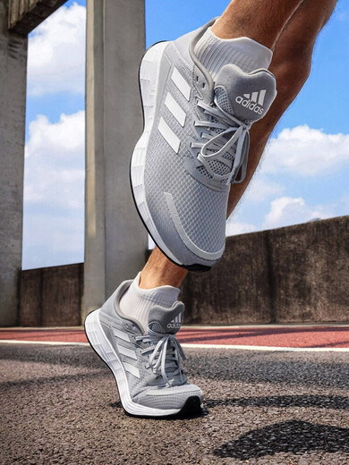 Adidas (adidas)DURAMO SL training preparation competition light mesh high school entrance examination physical test running shoes for men and women adidas official black (JQ9717) 48 295mm