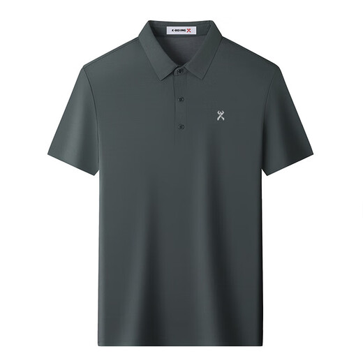 
Jinba Men's Clothing (K-Boxing) Jinba Short-sleeved T-shirt Mulberry Silk Summer Casual Lapel Men's Polo Shirt Sky Blue 699 M 170/88A Brick Red 699 M 170/88A