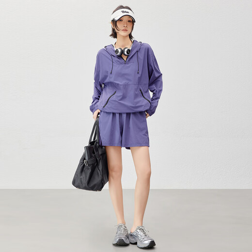Meiyang Glacier set casual informal con capucha con capucha caladeras superiores top set de dos piezas M