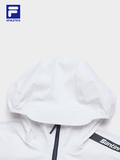 Fila Damens gewebte Jacke 2025 Sommer neues Fahrrad mit Kapuze-Sonnenschutz Top Jade White-W S 160/80A/S