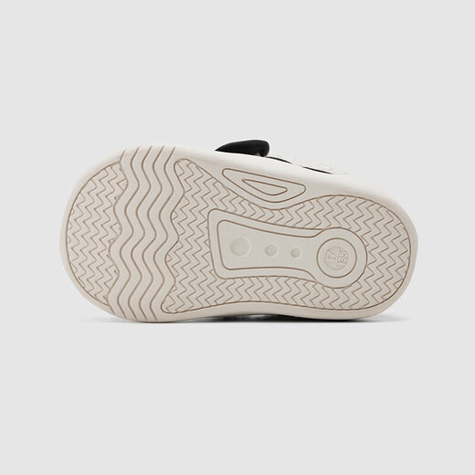 Ying's YEEHOO children's shoes winter boys' front shoes Velcro non-slip toddler shoes baby toddler shoes black 19 recommended foot length 12.8-13.3