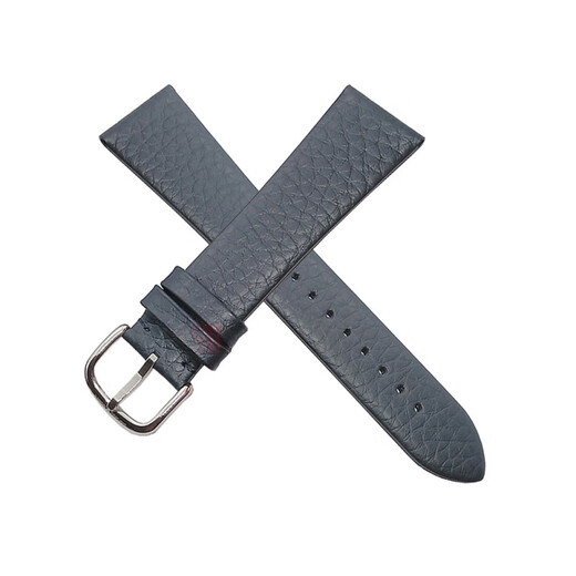 Оригинальный Armani подлинный кожаный ремешок AR11105 11143 1862 11142 11153 11154 1974 Мужская темно -синяя серебряная пряжка [Litchi Pattern] 22 мм
