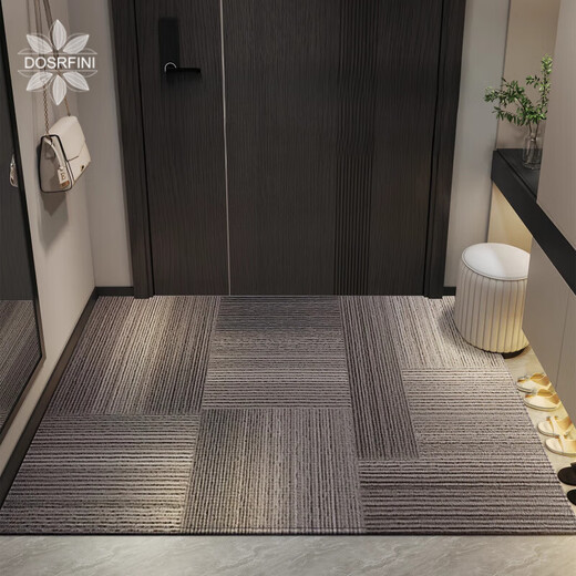 
Japanese entrance door floor mat 2025 new style entrance door foot mat anti-slip entrance door exterior door mat entrance carpet Jingbo-vertical version 15926 120cm*180cm [convenient care]
