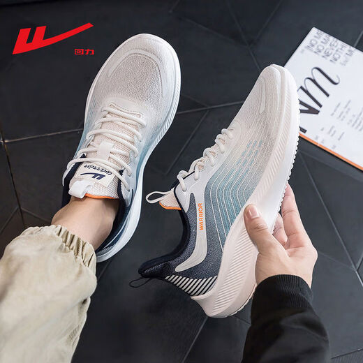 
YiYERED YiYERED Men's Shoes 2025 Spring New Sports Shoes Men's Versatile Comfort Soft Sole Running Shoes Spring and Autumn Breathable Mesh Shoes White Purple Green 1289 Upgraded Women's Model 39