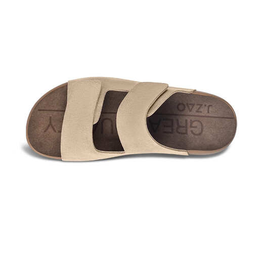 JD.com Birkenstock shoes with slippers, soft-soled sandals, men's summer new slippers, men's light gray, men 42