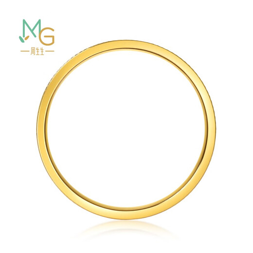 Chow Sang Sang gold ring Liuguang series solid gold inlaid diamond rhombus ring 95921R pricing 11 circles