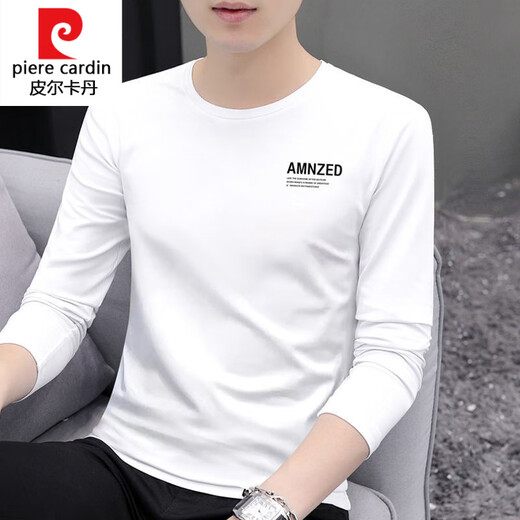 
Pierre cardin knitted high-quality long-sleeved T-shirt for men in autumn 2025 new base shirt for men in spring and autumn with ice-soft silk round neck 9209 carbon ash M Recommended 70-90 Jin [Jin equals 0.5 kg]