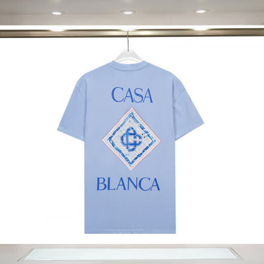 Lee Kids Casablanca Hombres y mujeres Camiseta de cuello redondo de la marca de moda de la mano corta de manga corta.