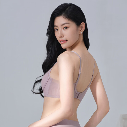 LifeNg [та же модель в Song Yi Mianmian Cup] Нет стальных колец с маленькими грудями, показывающими большое нижнее белье для женщин с большими грудью жидкостью.
