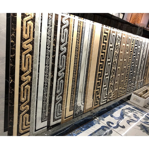 咏幻150*800微晶镀金通体全瓷波导线 线接地线 线走边线 线客厅走 金色 图片色15861