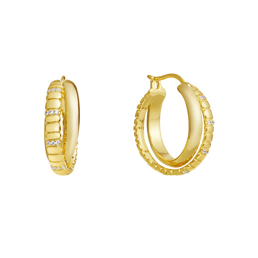 Arsis celebrity style free matching snake bone double layer earrings, women's simple and versatile earrings as a gift for your girlfriend