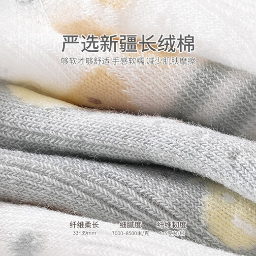 
Newborn baby socks in spring and summer mesh ultra-thin style children's mid-tube baby in summer boneless loosen cotton socks 9734 series triple pair 0-6 months XS code suitable for foot length 8-10cm