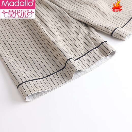 Pantalon de pyjama en soie en coton modal Été 2025 Nouveau pantalon à cinq points pantalons de marche mince shorts décontractés pantalon à domicile adolescent DK695 L 100-120Jin [Jin est égal à 0,5 kg]