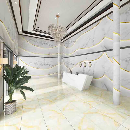 Shandong gelbgrüne Jade Luxussteinfliesen 750x1500 Nachahmung Marmor Wohnzimmer Bodenfliesen Badezimmer Wandfliesen 15618 750x1500