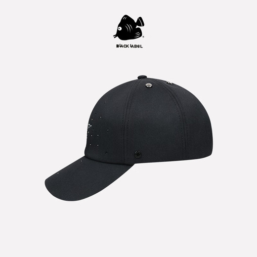 SWOF CARE Etiqueta negra Sombrero de estrella brillante con diamantes de imitación importados Gorra de béisbol negra con capota blanda para hombres y mujeres 661028 Negro/negro Talla única para todos Circunferencia de cabeza recomendada 56-60 cm