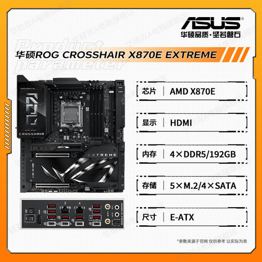 ASUS X870 X870E Placa base con AMD9000 Serie Ryzen R7 9800X33D 9950X33 CPU Tablero de placa base U Set Rog x870e Extreme R9 9900x3d sueltos sueltos