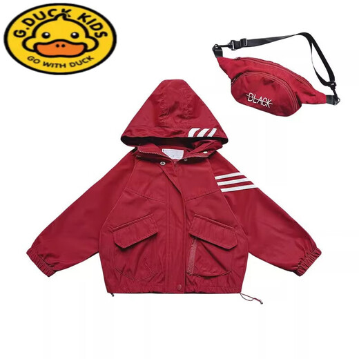 G.Duckkids pour enfants Veste de garçons Spring and Automne New Style Vêtements pour enfants Boys Automne Rouge Rouge Veste de printemps Childre