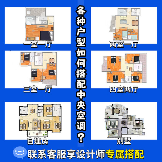 Midea's Ideal Home third-generation central air conditioner is newly upgraded, whole-house smart air manager, one-to-one, full DC variable frequency multi-split (ask customer service for details) 7 HP, first-class energy efficiency, 180 packages for installation