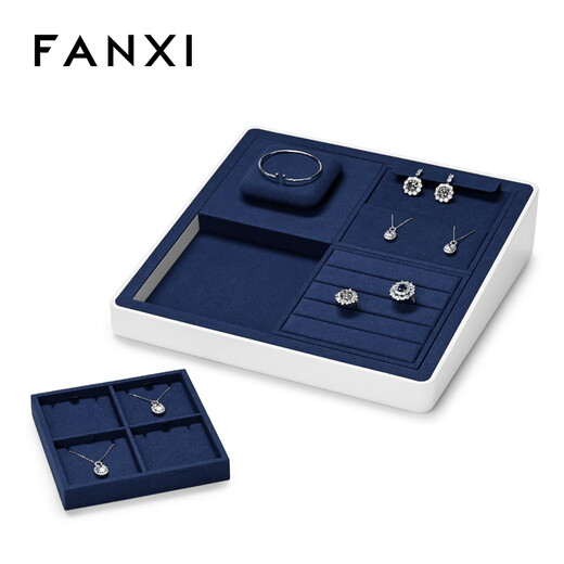 
FANXI [New Product] Jewelry Display Plate Display Props Ring Necklace Earrings Counter Jewelry Display Stand Earrings Earrings Display Stand Earrings (4_1 plate)-P15906
