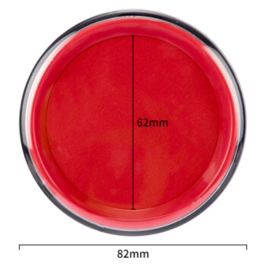 得力 φ82mm圆形财务快干印台印泥 清晰印记 财务用品 办公用品 红色9863ES
