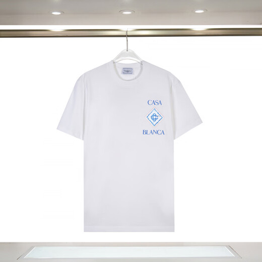 Lee Kids Casablanca Hombres y mujeres Camiseta de cuello redondo de la marca de moda de la mano corta de manga corta.