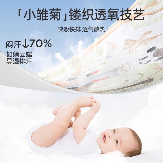 婧麒（JOYNCLEON）隔尿垫新生婴儿防水可水洗宝宝儿童床垫纯棉姨妈垫 80 Jyp174963