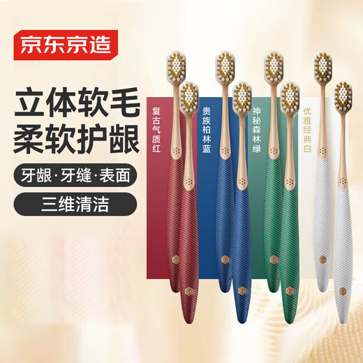 Made in Tokyo, full-effect pro wide-thin gum protection toothbrush 8-pack wide-head adult domestically produced to relieve sensitivity and reduce bleeding