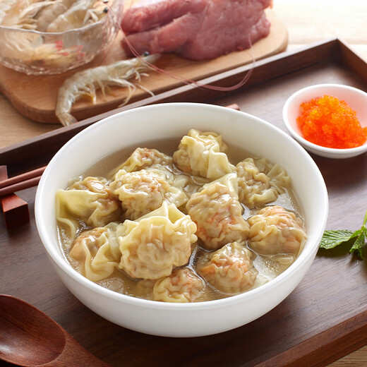 Yuan Ji Weixiang x Fresh Jingcai Yuan Ji Yun Dumpling Fresh Shrimp Crab Roast Three Pin Wonton Platter 24 500g Fresh Meat Breakfast Wonton