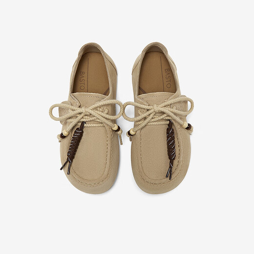 
Basil 25 Autumn Birken Shoes Retro Casual Flat Heel Women's Singles Shoes B9732CM5 Apricot Color 37