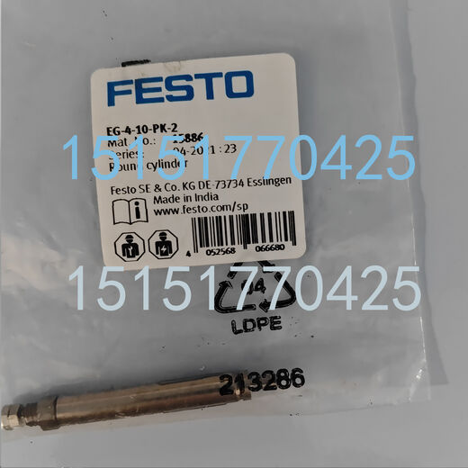 FESTO费斯托圆形气缸EG-4-5-PK-2/6-10/2.5-10/4-20 15885/15892 15884	EG-2.5-10-PK-2