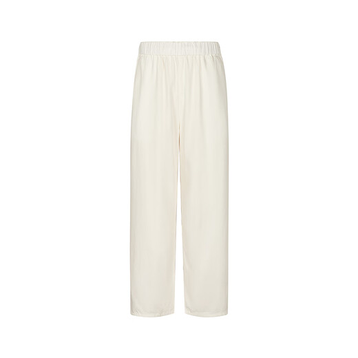 LESS 2025 autumn new Tennis denim straight trousers 2P7E14420 986 denim white S