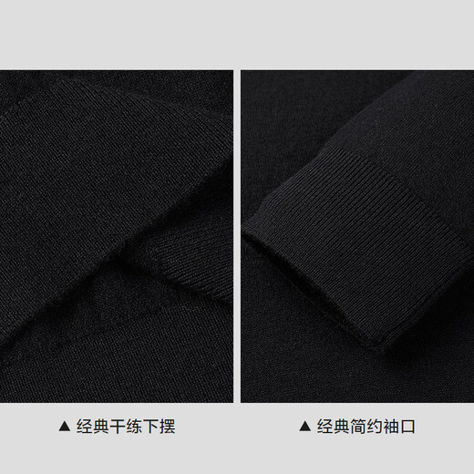 HLA Heilan House suéter de lana de cuello alto para hombre, suéter de punto de color sólido cálido de lana pura para hombre, otoño e invierno