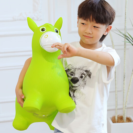 Jaja juguetes infantiles para niños caballo 3-6 años balanceo de caballo inflable guisante de guisante inflable kindergarten sense entrenamiento de la escuela de cumpleaños regalo