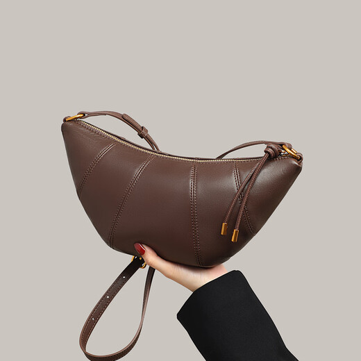 
viney bag women's bag cowhide crossbody bag light luxury brand one-shoulder dumpling bag birthday gift high-end feeling for girlfriend wife