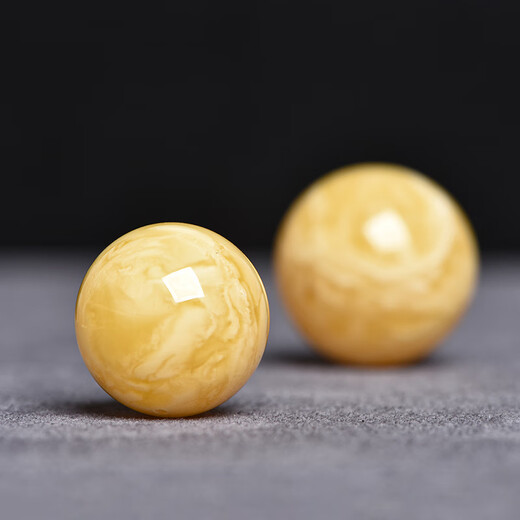 Pangdonglai quality natural beeswax bracelet fidelity raw ore Russian material beeswax large round bead single bead Vajra Bodhi monkey approximately 16.6mm [No. 1478] with certificate