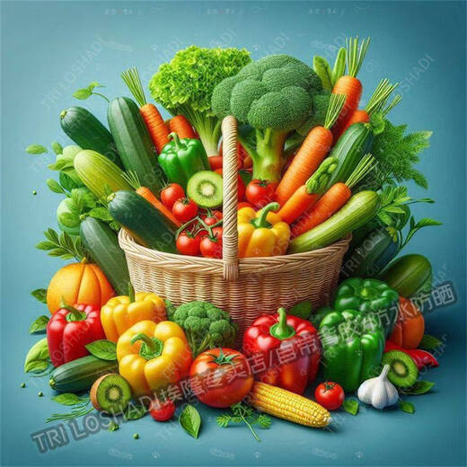 Yonghuan Kitchen Vegetable Stickers Refrigerator Door Tiles Fresh Fruits and Vegetables Self-adhesive Painting Wall Doors and Windows Stickers Waterproof Painting TG9859 Self-adhesive Painting 0cm*0cm Long side 20CM (large size is better