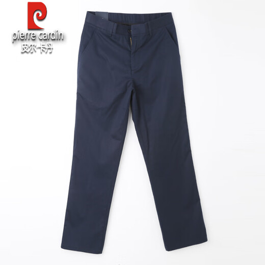 Pier Cardin Pantalon décontracté pour hommes pour un pantalon d'affaires de couleur solide en coton mince en ligne droite lâche 6625-1 35