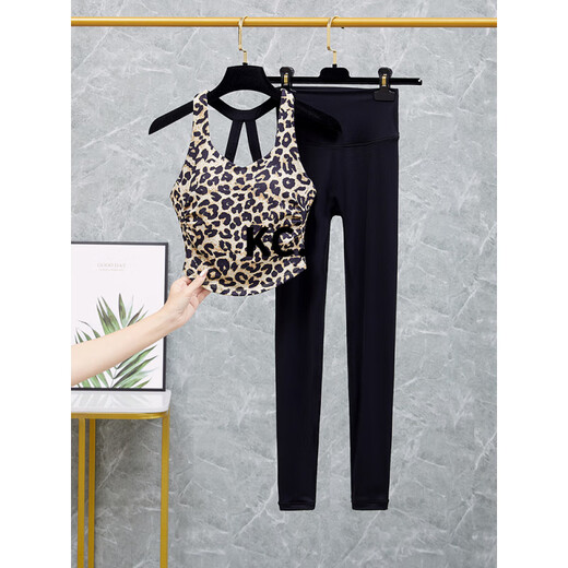 Kaooseen yoga clothes for women 2025 new short-sleeved sports fitness Pilates training clothes top-like three-piece suit BX08-Violet+K940-Spar Blue Purple XL