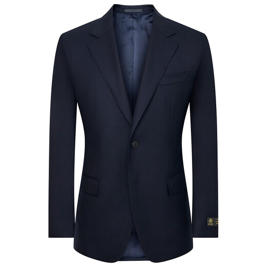 Angel Bird Business Formal Suit (Top) Men's Straight Single Slit Wool Suit KEBB253032U Navy Blue 54B