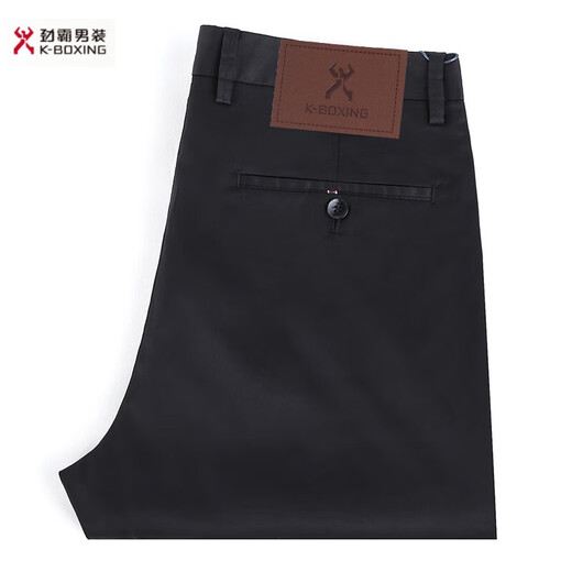 劲霸男装（K-Boxing）劲霸品牌男装休闲裤纯棉免烫中年商务休闲高腰直筒长裤男 卡其 9226-1 M 36  码腰围2尺9腰围97C
