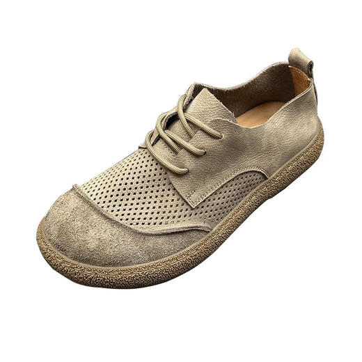 Binping Amber Fashion Pavilion Top Layer Cowhide Men's Shoes Mension's, Большой туфли на пальцах ноги, выдолбленная дышащая мягкая подошва, не скользящая повседневная кожаная обувь, khaki_po9901 44