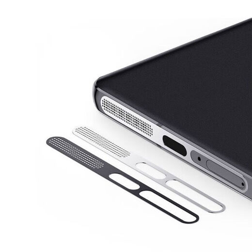 Realme GT8 mobile phone metal integrated dustproof net Realme universal top earpiece dustproof sticker integrated dustproof plug Black metal 2 sets bottom + top 4 gifts Realme GT8 series