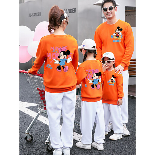 
Ultraman Street Fried Parent-Child Clothing Three and Family Four Fall 2025 New Fashion Fashion Trendy Cotton Long Sleeve Sweatshirt Set Hot Sale Long Sleeve Trendy Rice Orange Top 170 Mom M