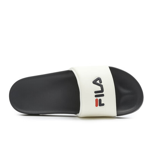斐乐（FILA）DRIFTER舒适防滑防磨一字拖鞋男款古白色 白色 42