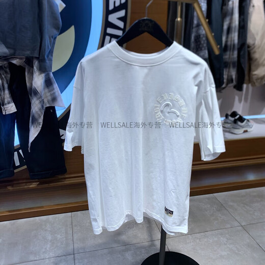Evisu Fushen Men's Vêtements 2025 Printemps et été Nouveau t-shirt décontracté à manches courtes 2ESHTM5TS1098LFCT WHITE ULTRA VERSION LORTE STRIEUX SEIR S