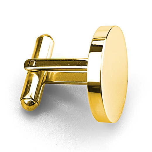 Cufflinks Men's Shirts Spring Sleevepins Lettering French Round Shirt Steel Color 20mm